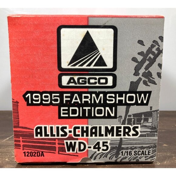Ertl Allis-Chalmers WD-45 Tractor w/Umbrella 1995 AGCO Farm Show Edition 1202DA - Picture 15 of 15